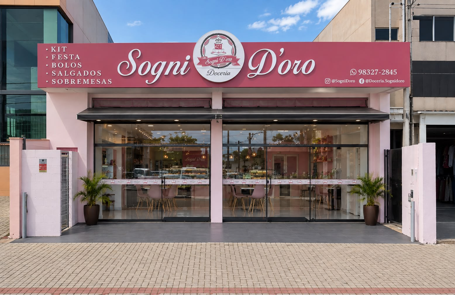 Fachada da Doceria Sogni D'oro